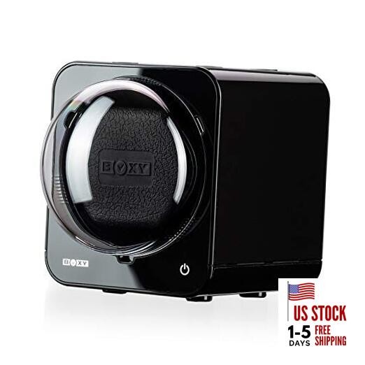 Watch Winder for Automatic Watch with Vertical Rotor Stop (with AC Black