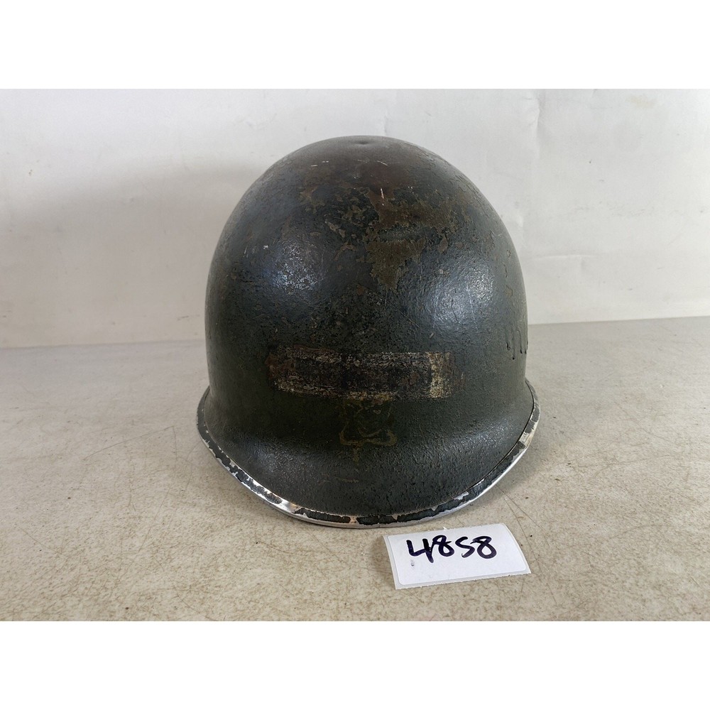 WW2 M1 Helmet Front Seam Fixed Bale No Liner 48S8