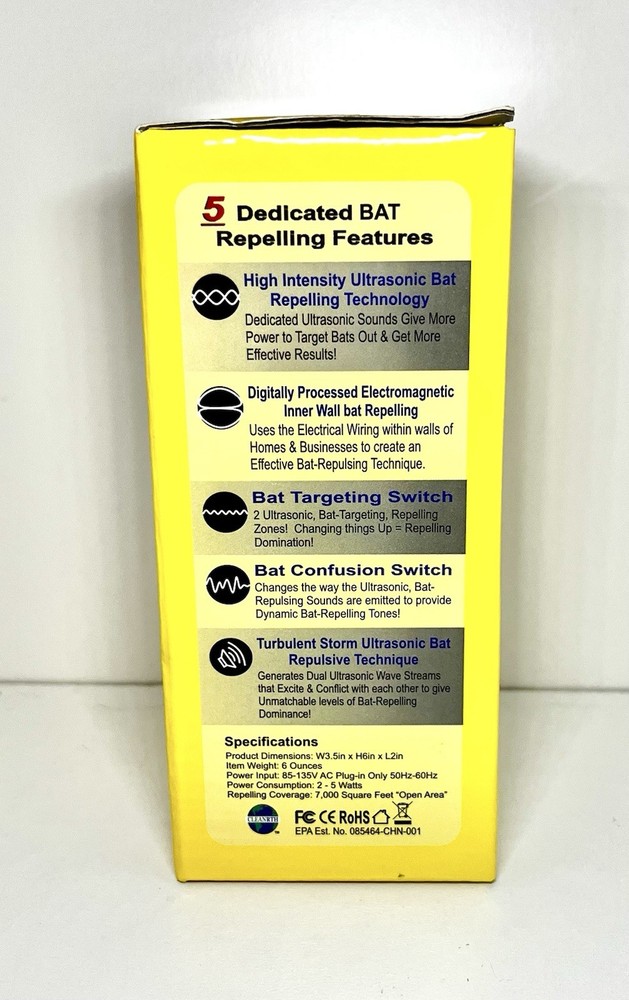 Cleanrth CB006 Advanced Ultrasonic Bat Repelling System