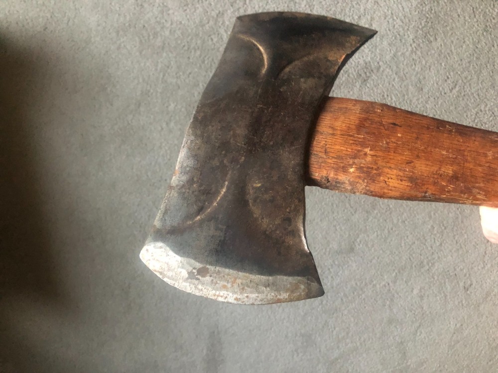 Vintage True Temper Kelly Perfect Double Bit Beveled Axe With Handle