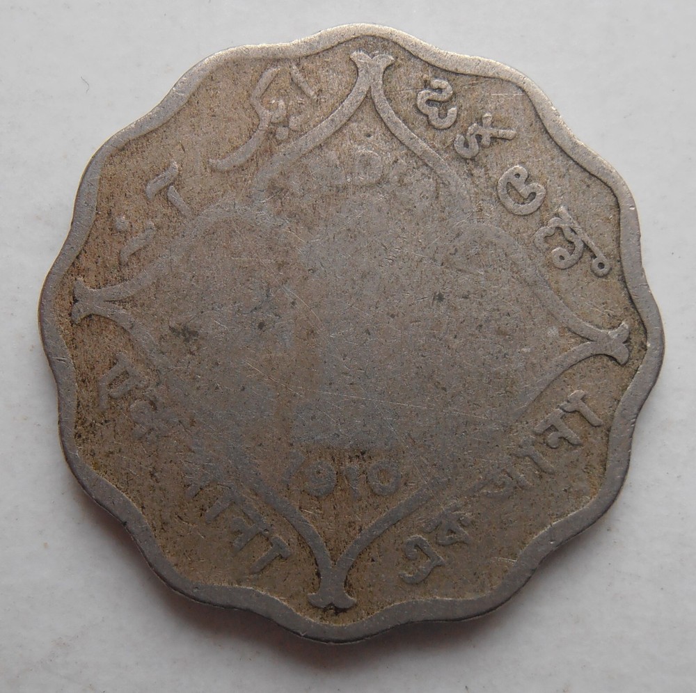 INDIA 1 ANNA 1910