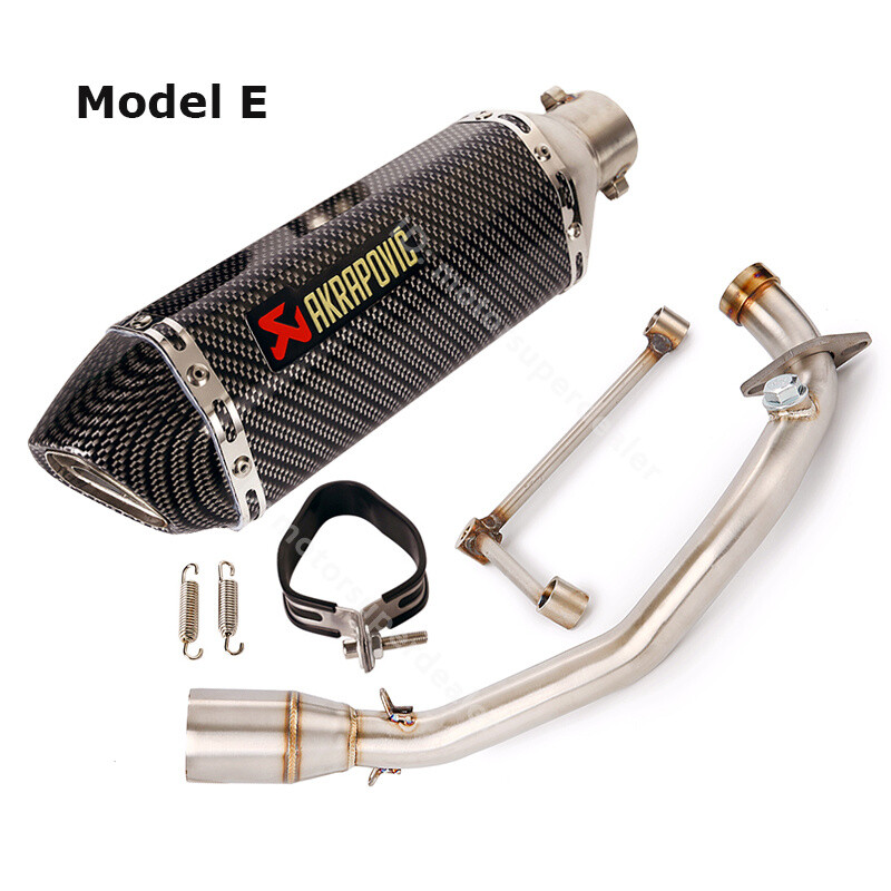 For Yamaha Zuma 125 BWS Exhaust Front Pipe Muffler Tips 370mm Modified System