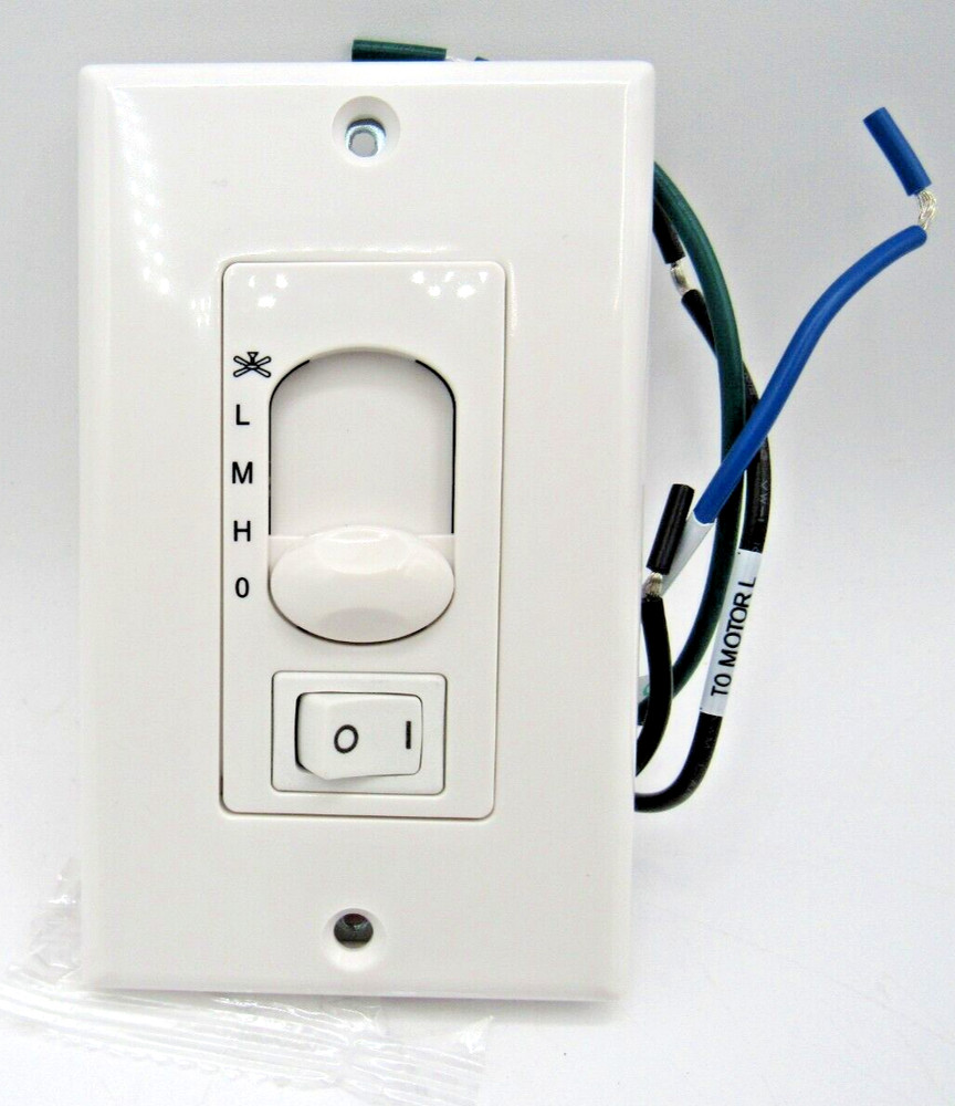 Ceiling Fan Wall-Mounted Control WASFL-08 White 3 Speed