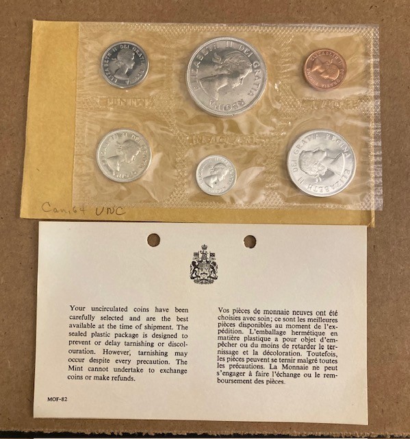 1964 CANADA Uncirculated 6 Coin Set