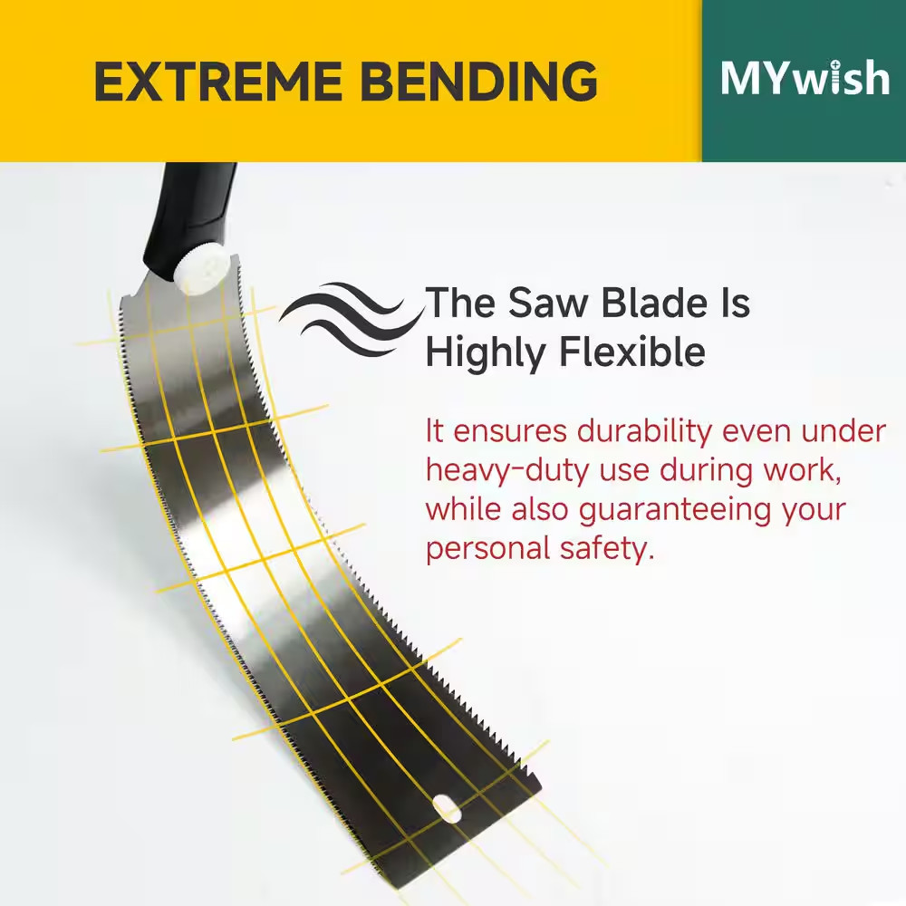 13 In. Japanese Pull Saw, Double Edge Sided Hand Saw