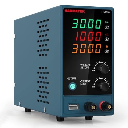 Adjustable DC Power Supply (0-30 V 0-10 A) with Output Enable/Disable 30V10A