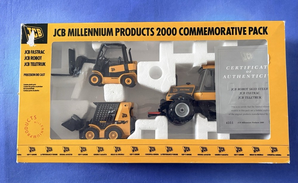 JCB Millennium Products 2000 Commemorative Pack Certificate No 4351