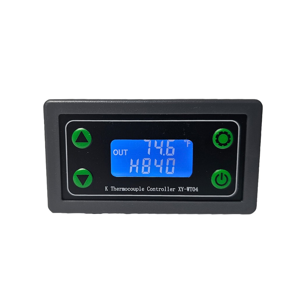 Digital LCD Temperature Controller K Type Thermocouple Sensors 12/24 VDC (℃ /℉)