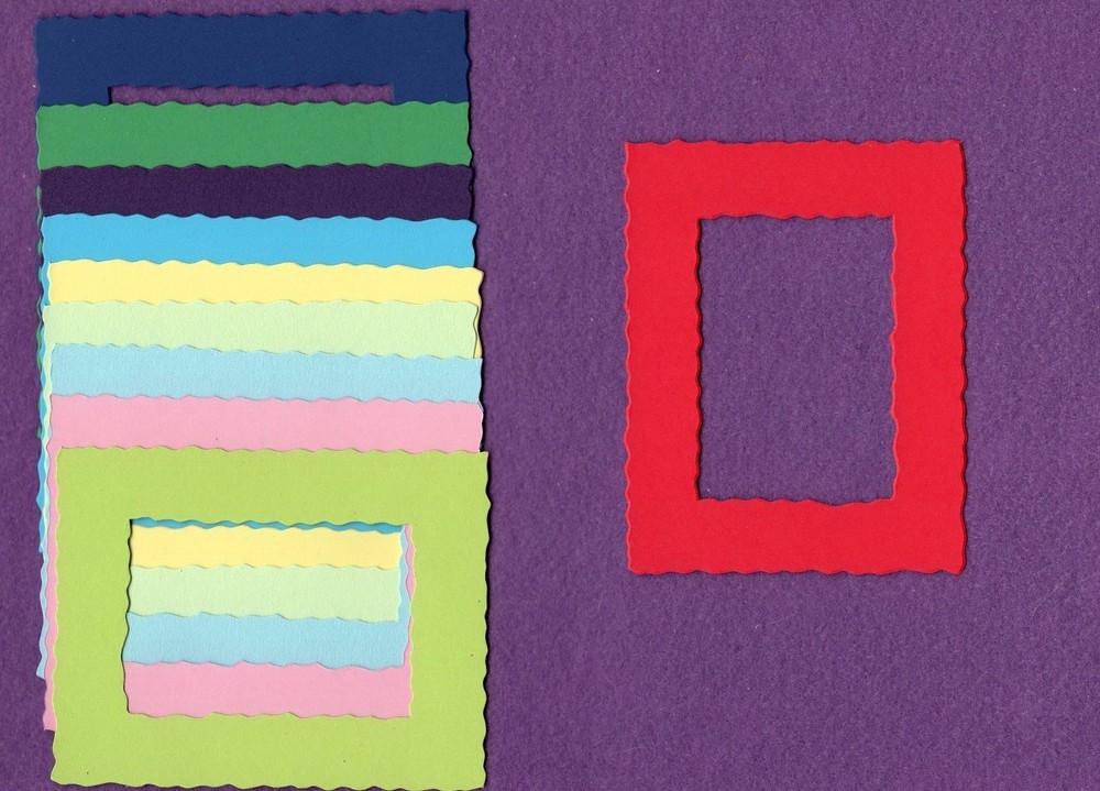 FRAME DECKLE die cuts scrapbook cards
