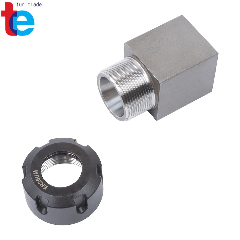 ER-25 Hex & Square Collet Blocks with Hardened Steel Construction