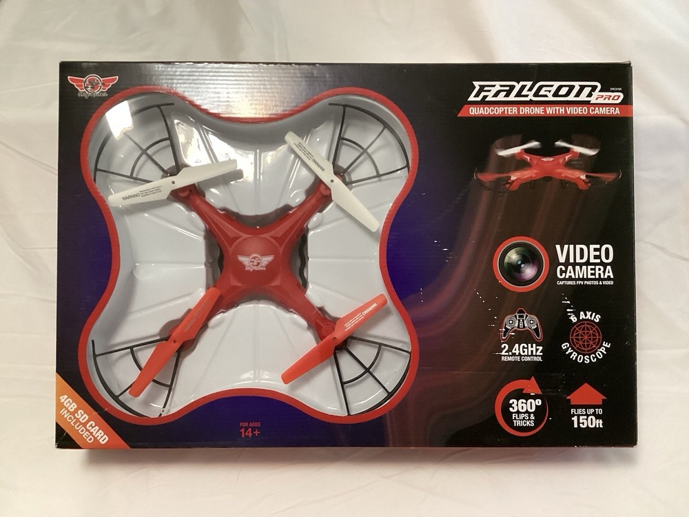 Sky Rider Falcon Pro Quadcopter Drone W/ Video Camera