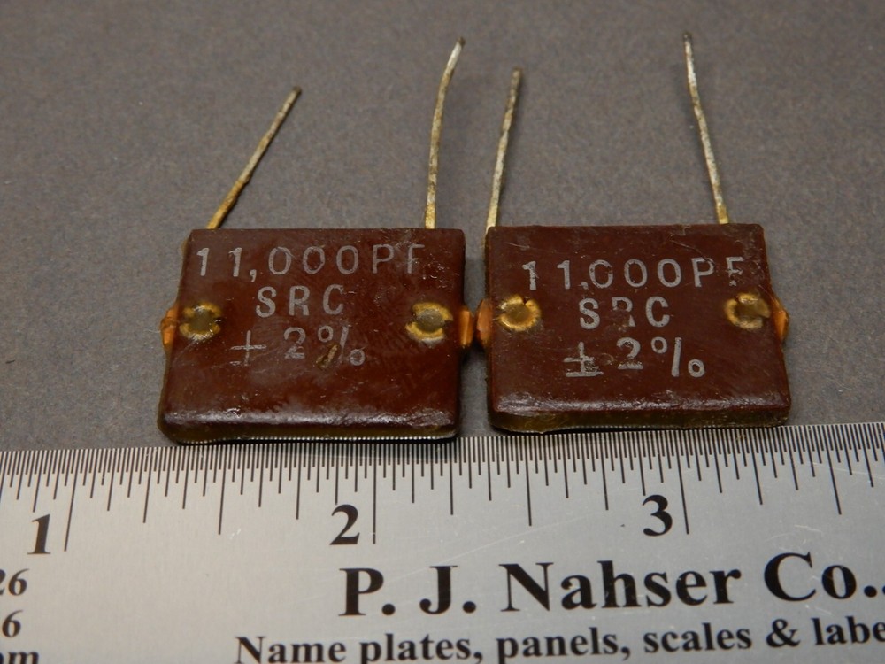 SPC Precision Capacitors .011uf 11000pf +/-2% Quantity 2 NOS