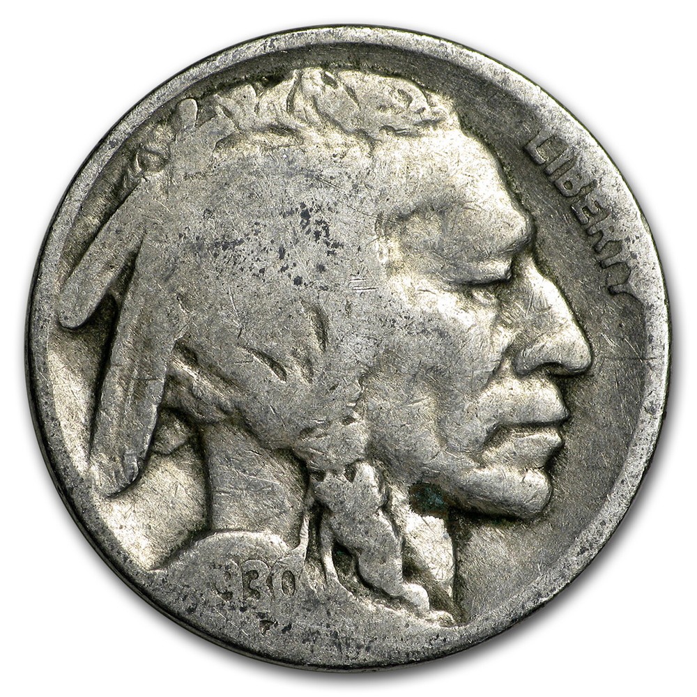 1913-1938 Buffalo Nickels 20-Coin Roll (Partial Dates)
