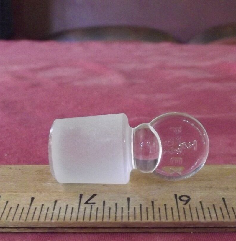Pyrex # 19 Penny Head Ground Glass Stopper