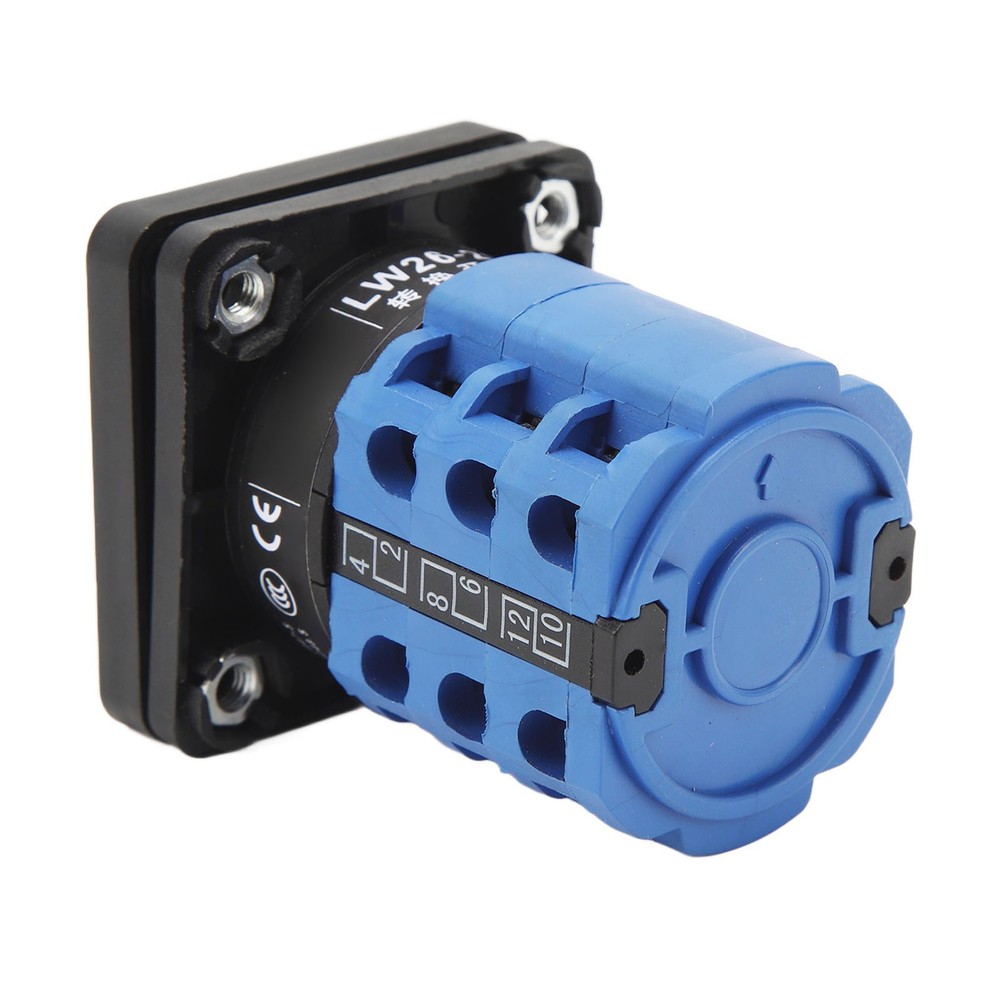 Universal 3 Position Changeover Switch Efficient Rotatory Transfer Switch For Po