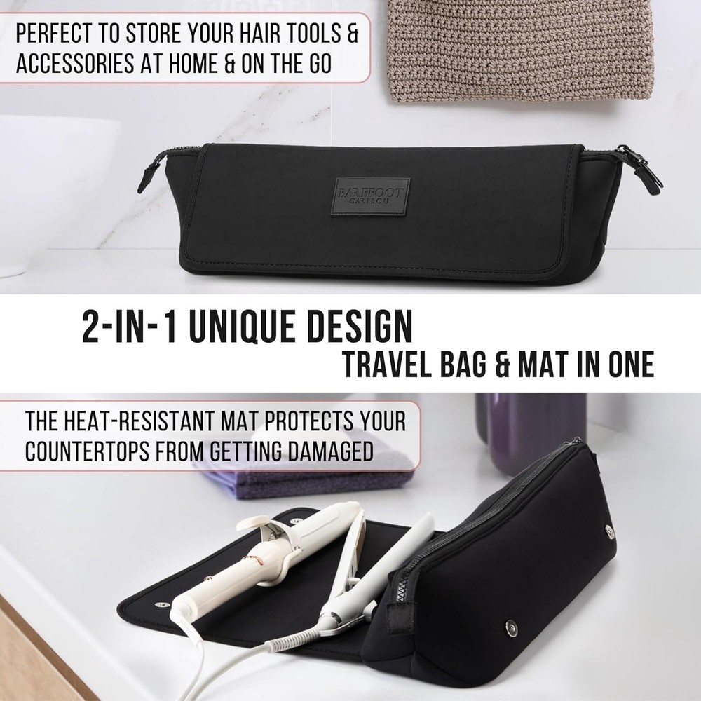 Heat Resistant Flat Iron Holder & Organizer