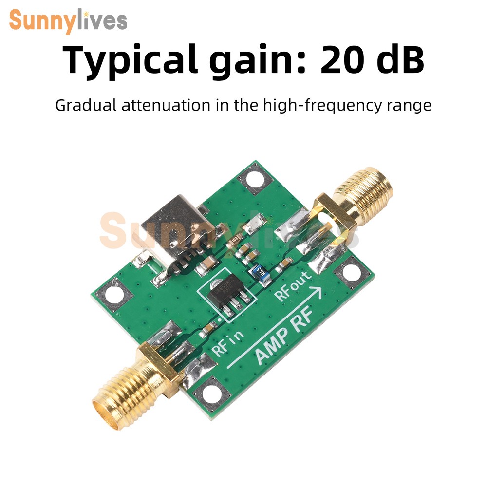 SBB5089 20dB Gain RF Module 5MHz–6GHz RF Power Amplifier RF Preamplifier Module