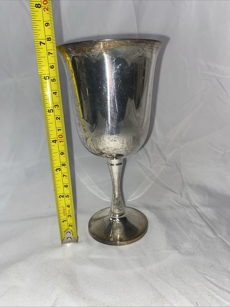 Salem Silverplate Stemmed Goblet