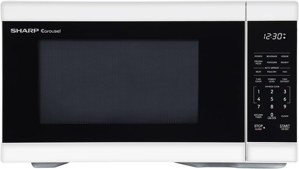Efficient 1000W Microwave, 1.1 cu. ft., White Interior