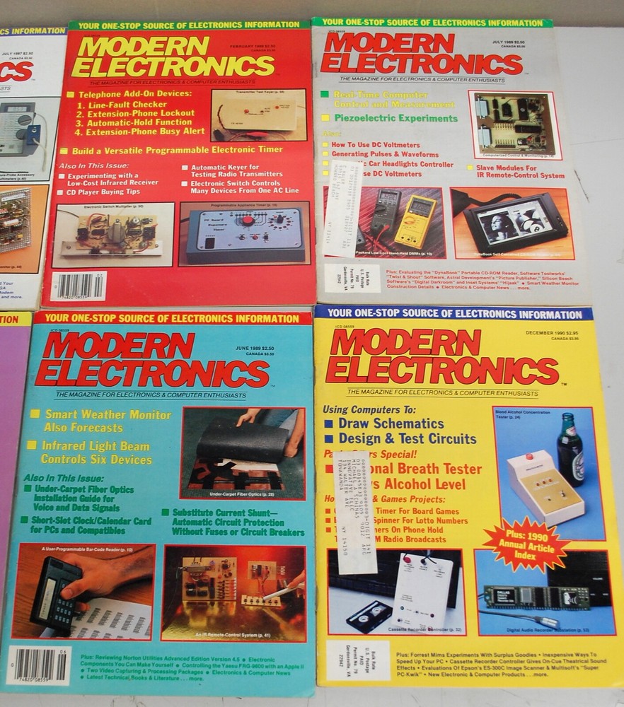 Rare Modern Electronics Magazine 9 Issues 1978-1991 Ships Worldwide