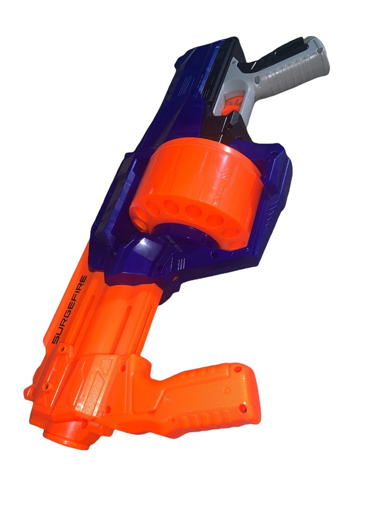 Nerf N-Strike Elite SurgeFire Blue Blaster! Working TESTED