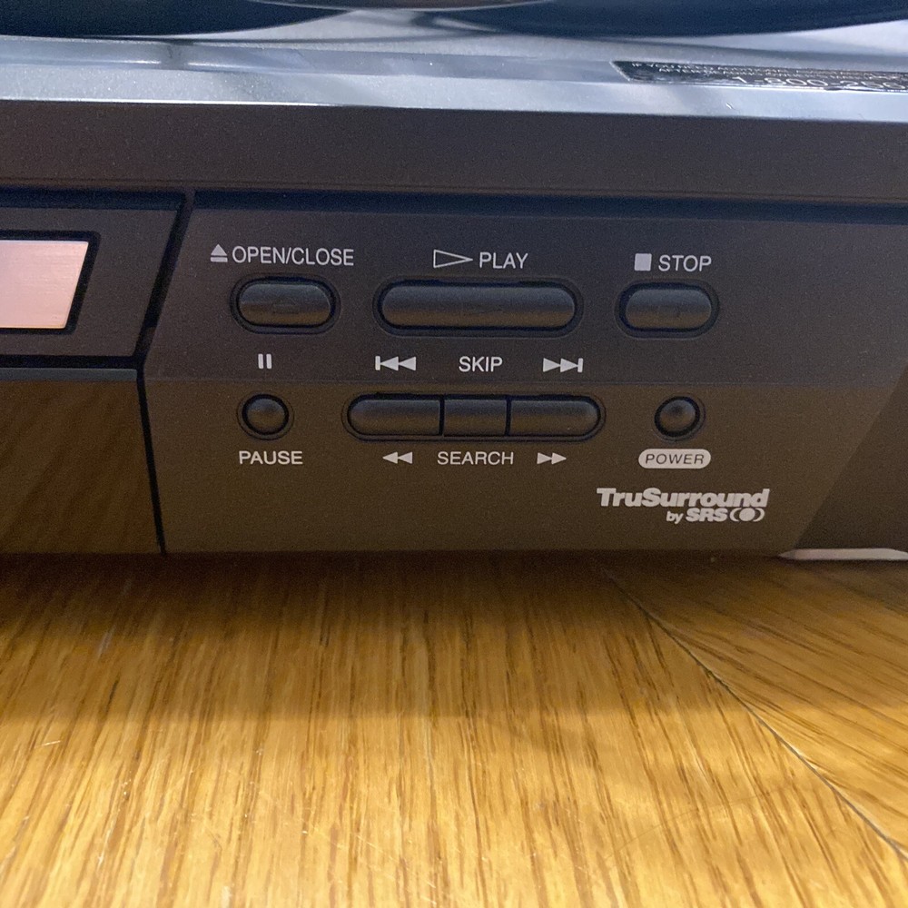 Emerson SRS DVD CD MP3 Player TruSurround EWD7002 Black
