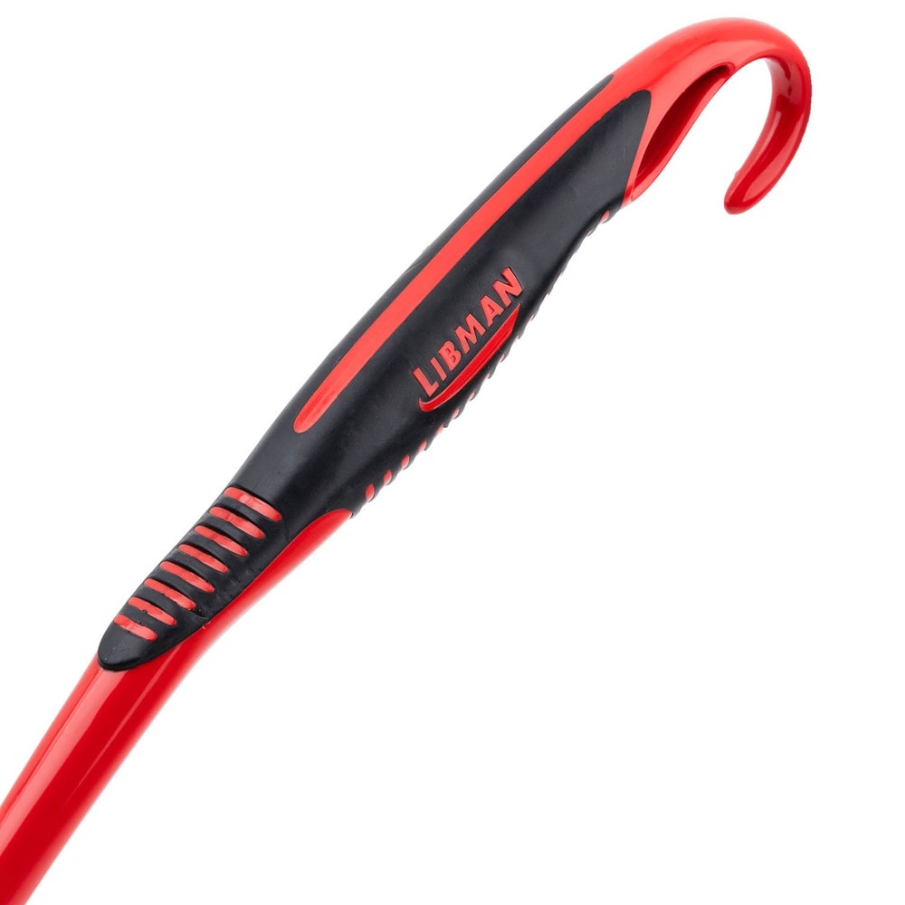 Libman High Power Scrub Brush Red & Black Long 3.75" Width