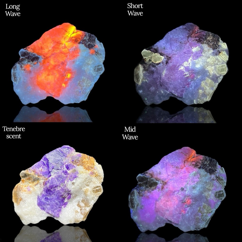 98 Gr. Superb Fluorescent Phosphorescent Tenebrecent Hackmanite Crystals