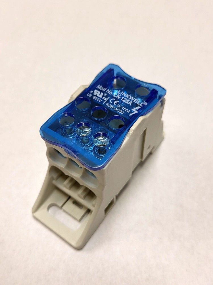 150 Amp Single Pole Power Distribution Block – 2 In/6 Out