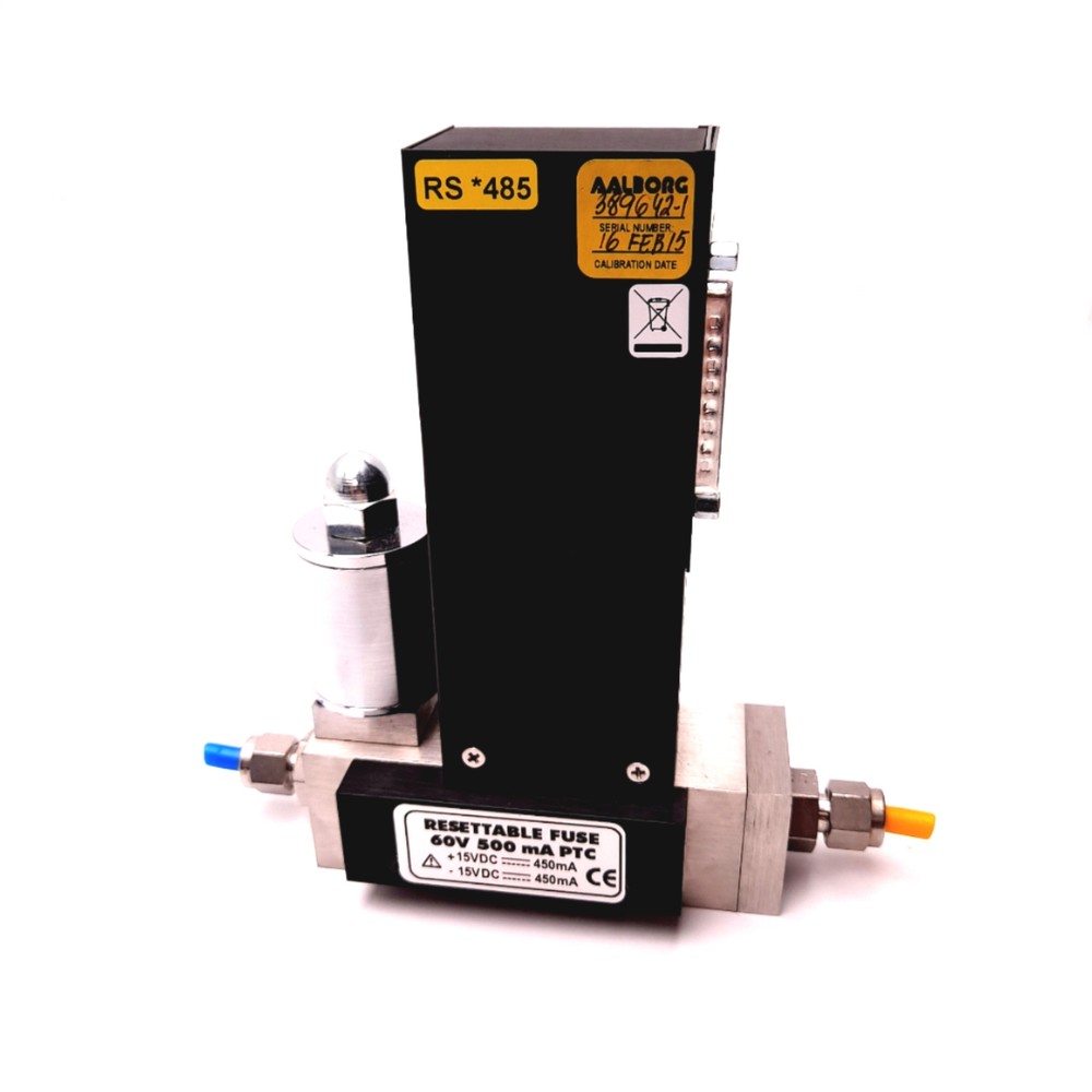 AAlborg DFC46 Digital Mass Flow Controller, Argon, 0-100LPM Flow Range, 15VDC