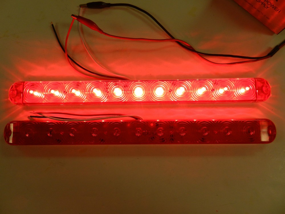 (2) Optronics Truck Trailer Stop Tail Turn 11 LED Submersible Lowprofile 15"