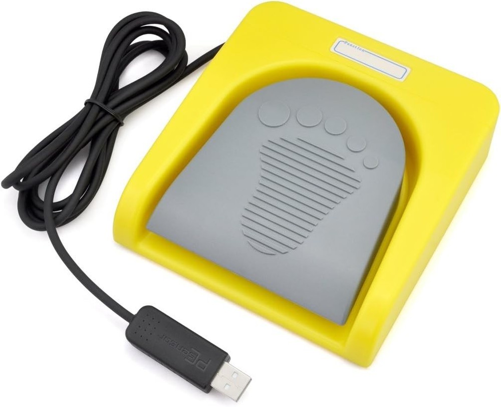 Multi-Functional USB Foot Switch - Compact 5.55x1.38 Inches for Seamless Control