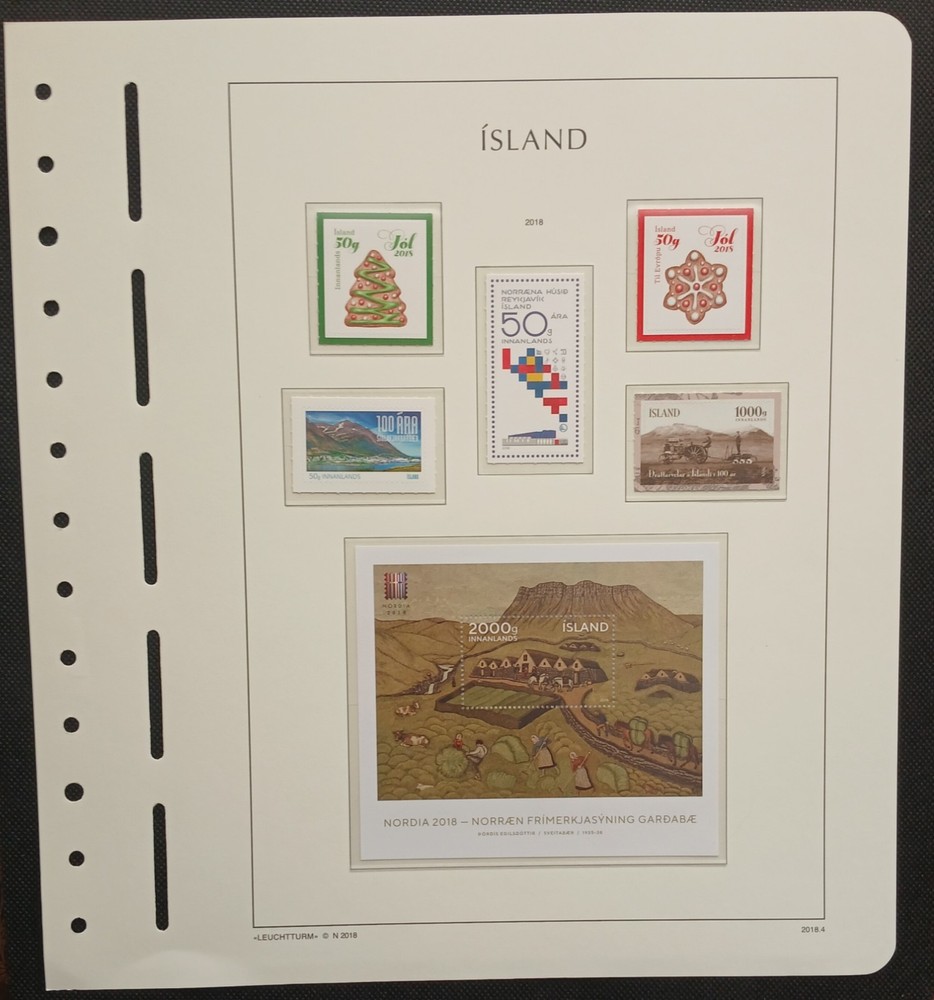 2018 Iceland Year Set On Lighthouse/Leuchtturm Hingless Pages