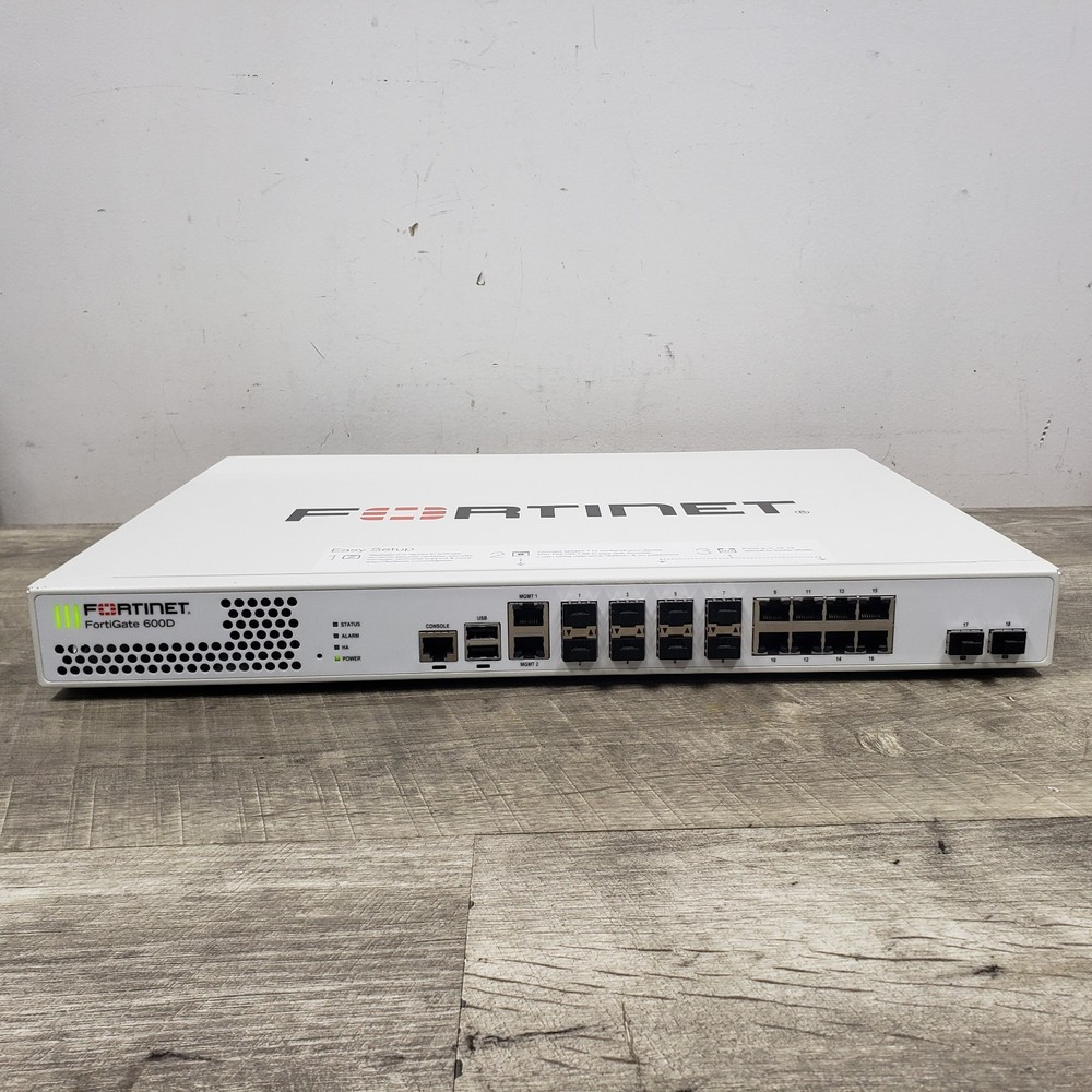 *Powers Up* Fortinet FortiGate 600D Network Security Firewall Appliance Switch