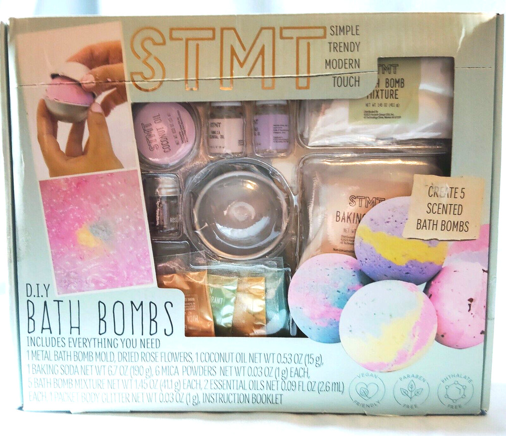 STMT DIY Bath Bombs Kit Makes 5 Scented Bombs Horizon Group Spa Gift New