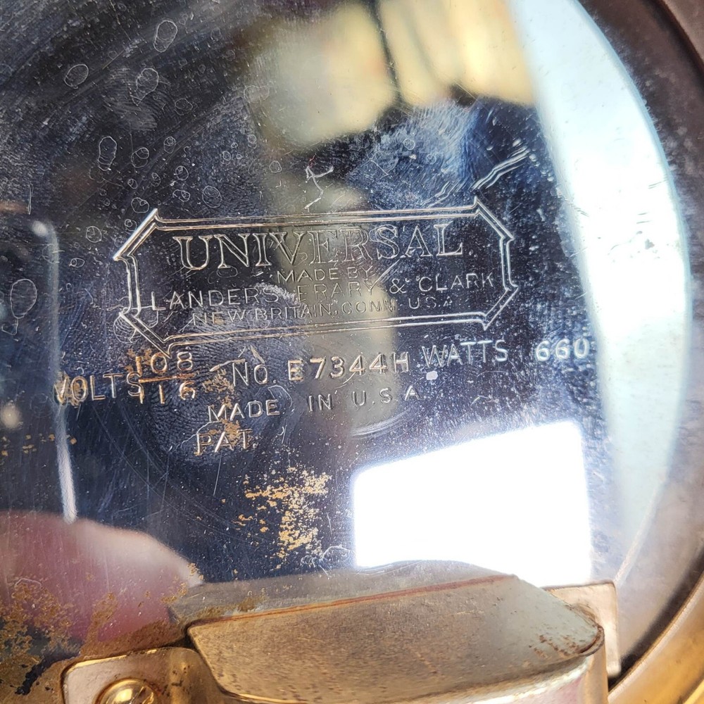 Vintage Chrome Waffle Iron Universal E7344H by Frary & Clark