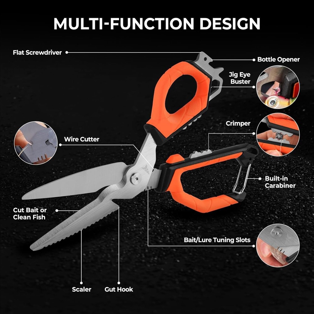 9" Bait Shears & 6" Line Scissors