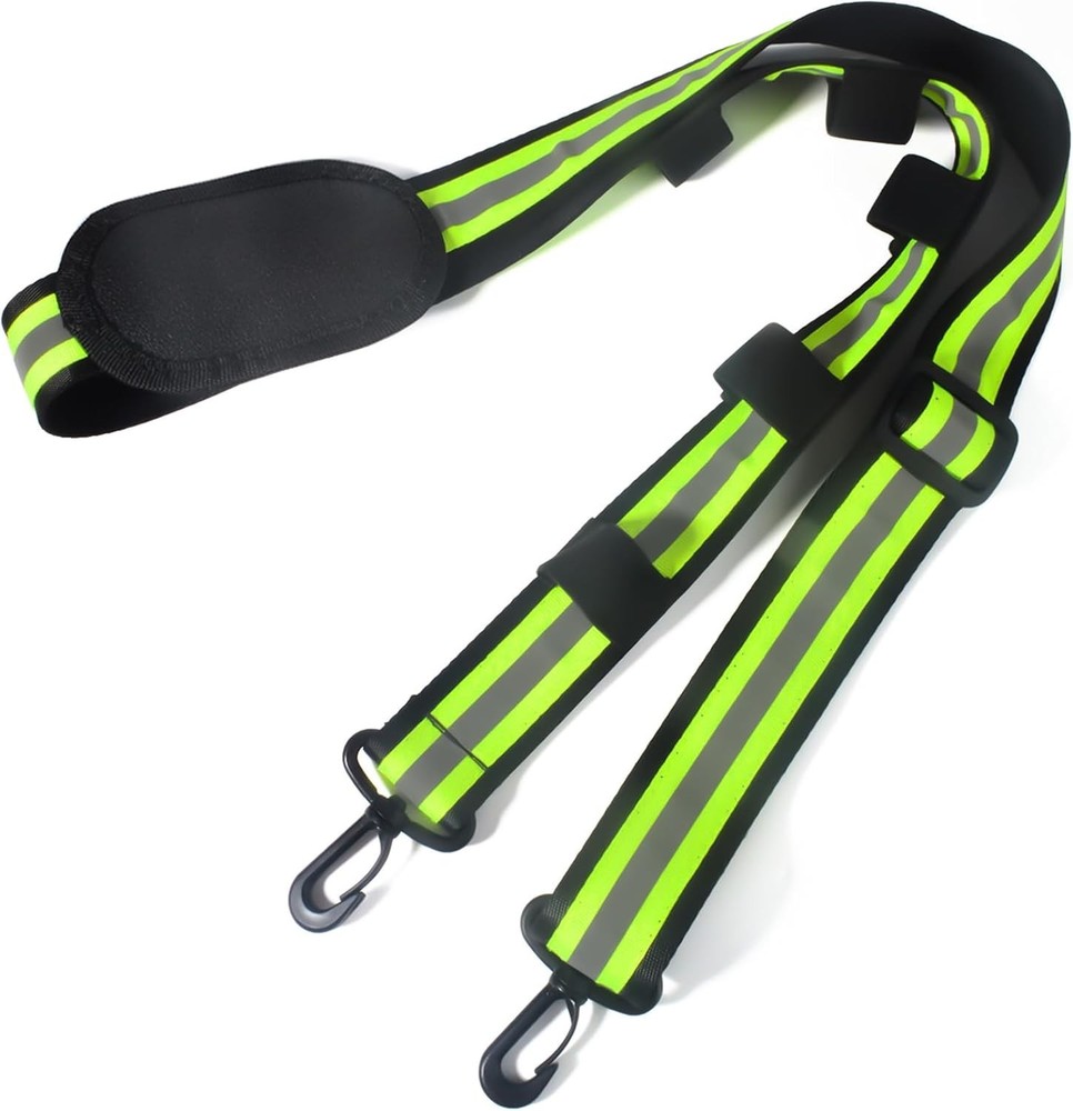 HYS 4.99ft Reflective Adjustable Shoulder Strap with Elastic to Secure Handheld