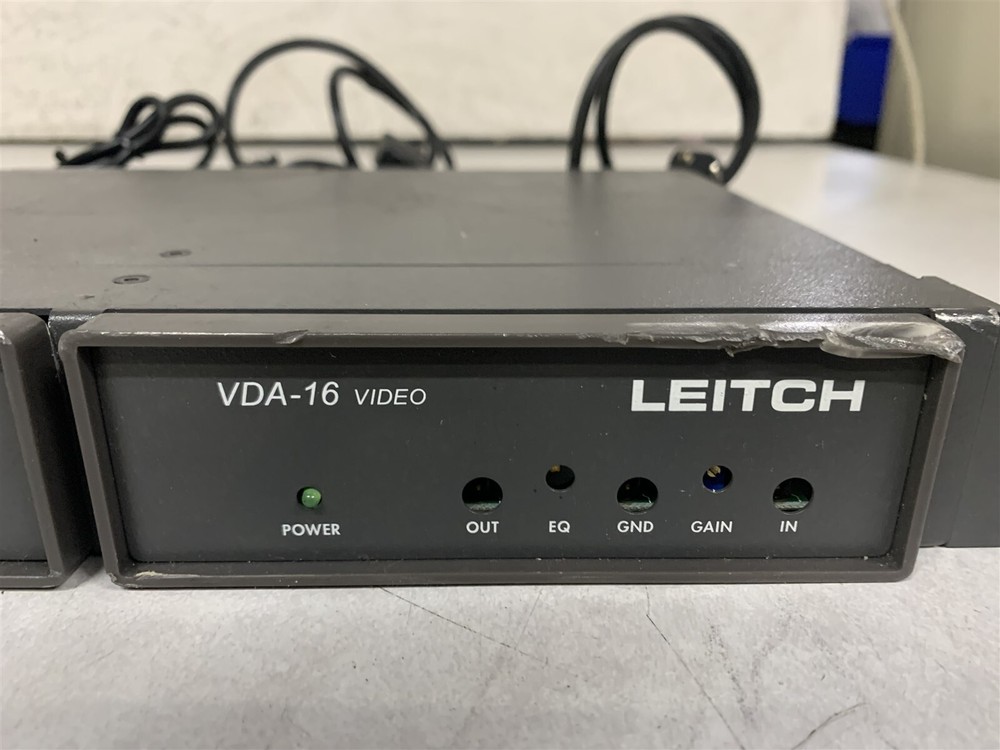 LEITECH ADA-16 VDA-16 ANALOG VIDEO AUDIO DA IN RACKMOUNT