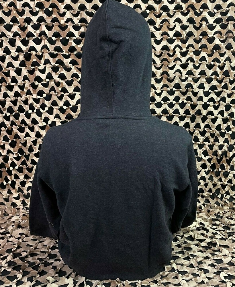 NEW HK Army Gild Pull Over Hooded Sweatshirt - Black Heather - Medium