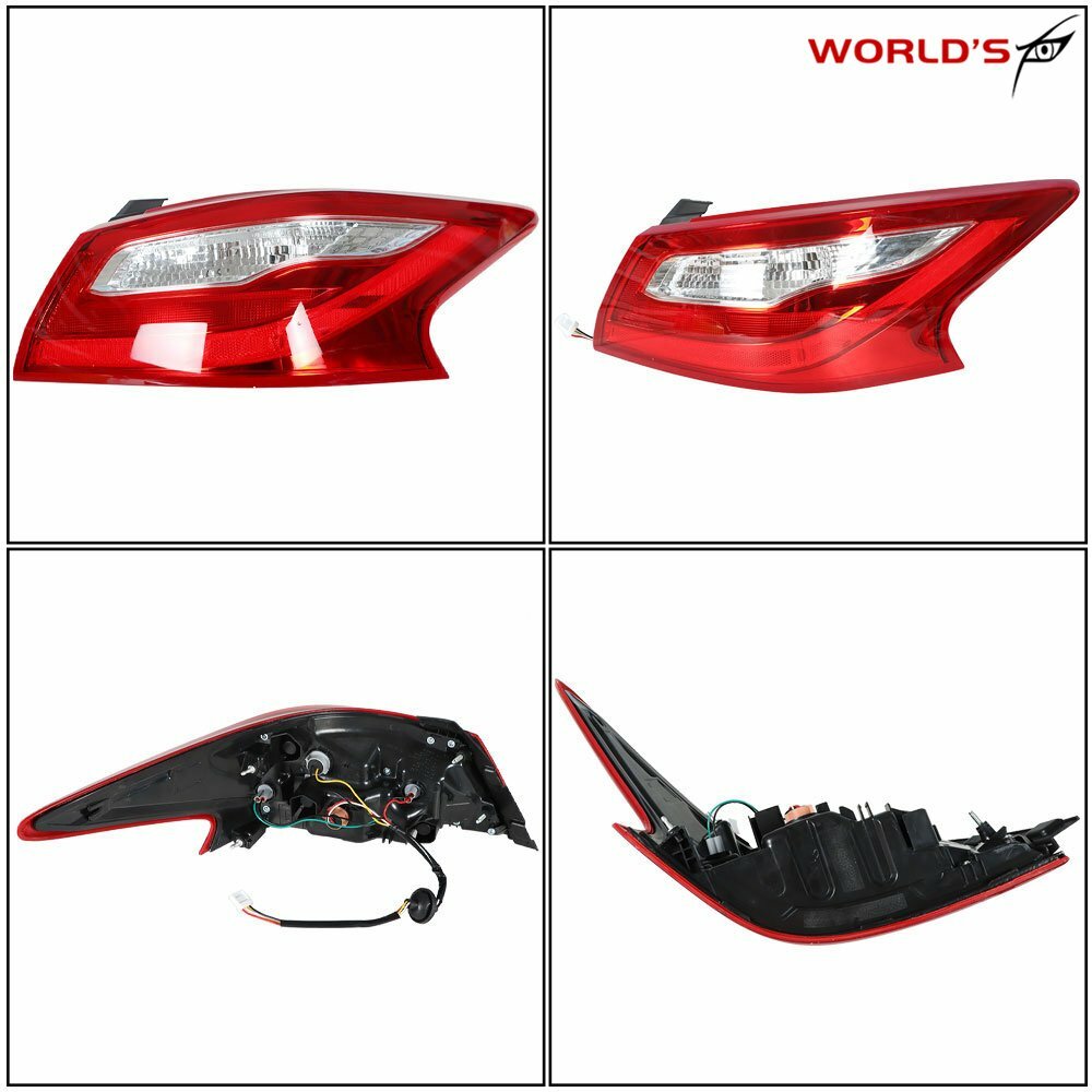 Outer Side Tail Light For 2016 2017 2018 Nissan Altima Rear Passenger Right Side