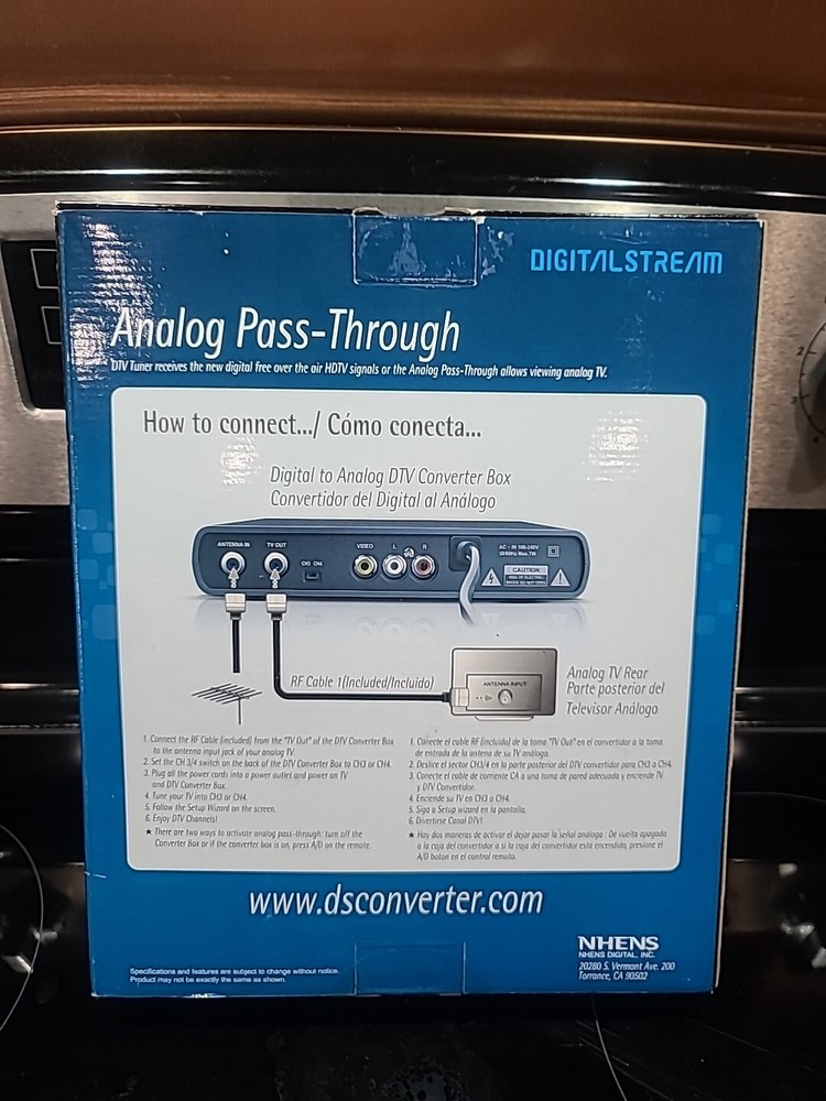 Digital Stream DTX9950 Analog Pass-Through DTV Converter