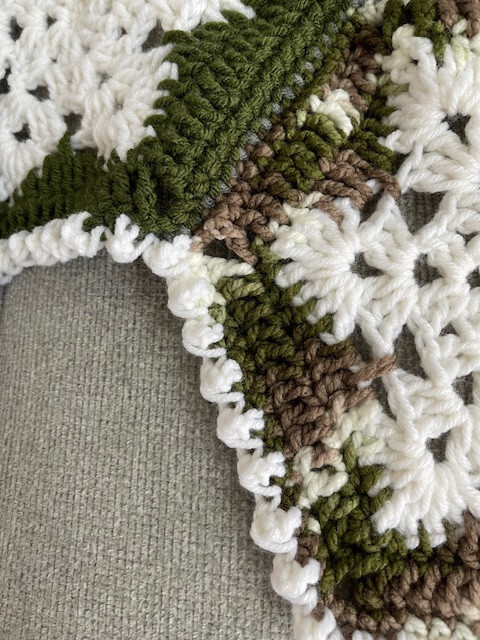Camo Christmas Snowflake Handmade Blanket