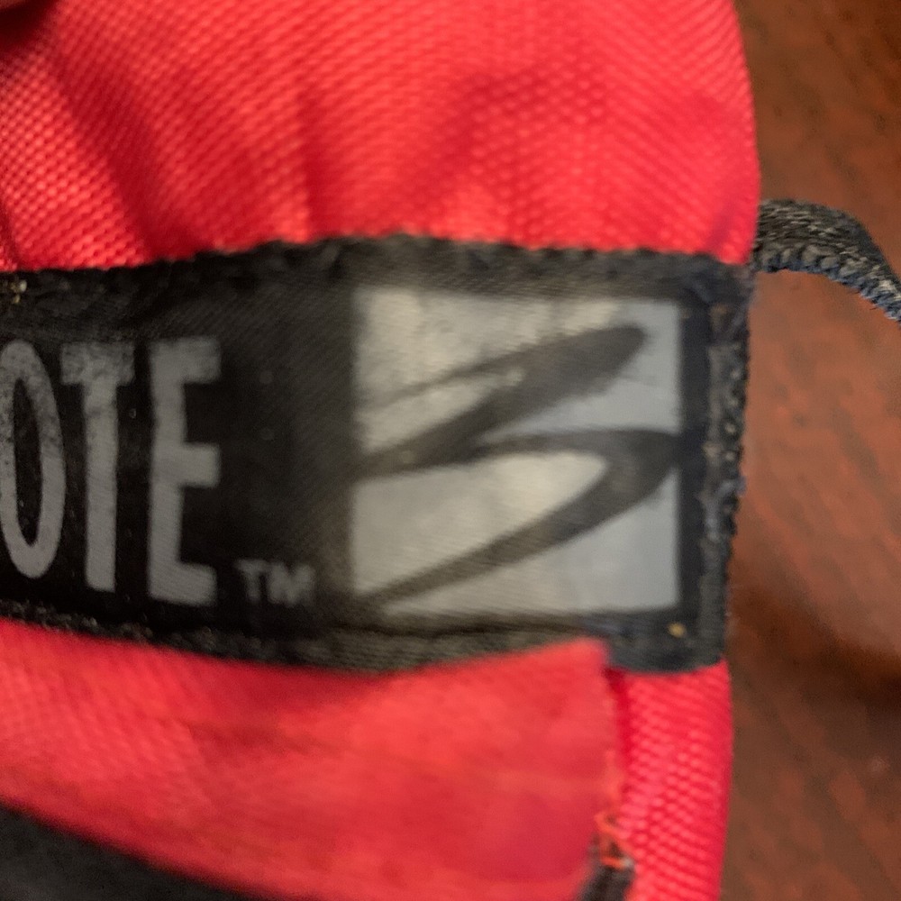 Vintage Bottle Tote, red, adjustable sling, unknown brand