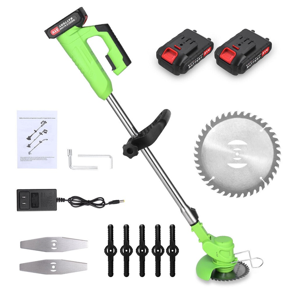 Cordless 600W Grass String Trimmer Lawn Edger Weed Eater Cutter + Battery