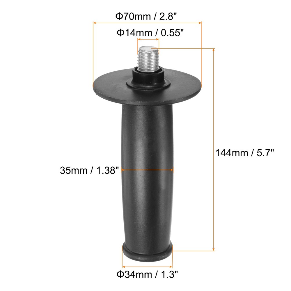 4pcs Side Handle 14mm Thread Plastic Grinder Handle Replacement