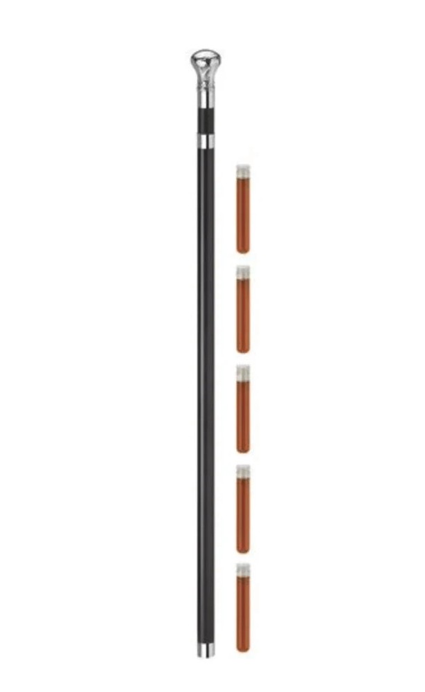 Harvy Brandy Smuggler Walking Cane Flask – 5 Hidden Glass Flasks