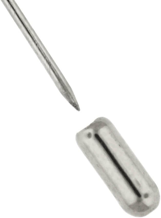 25 Pack - 's Tie Pin Backing Lapel Stick Pin End Cap - Silver