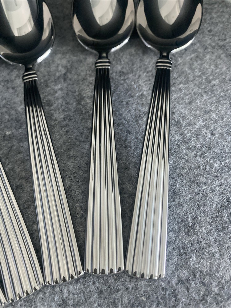 6 REED & BARTON CRESCENDO II Dinner Spoon Stainless 18/10 Flatware