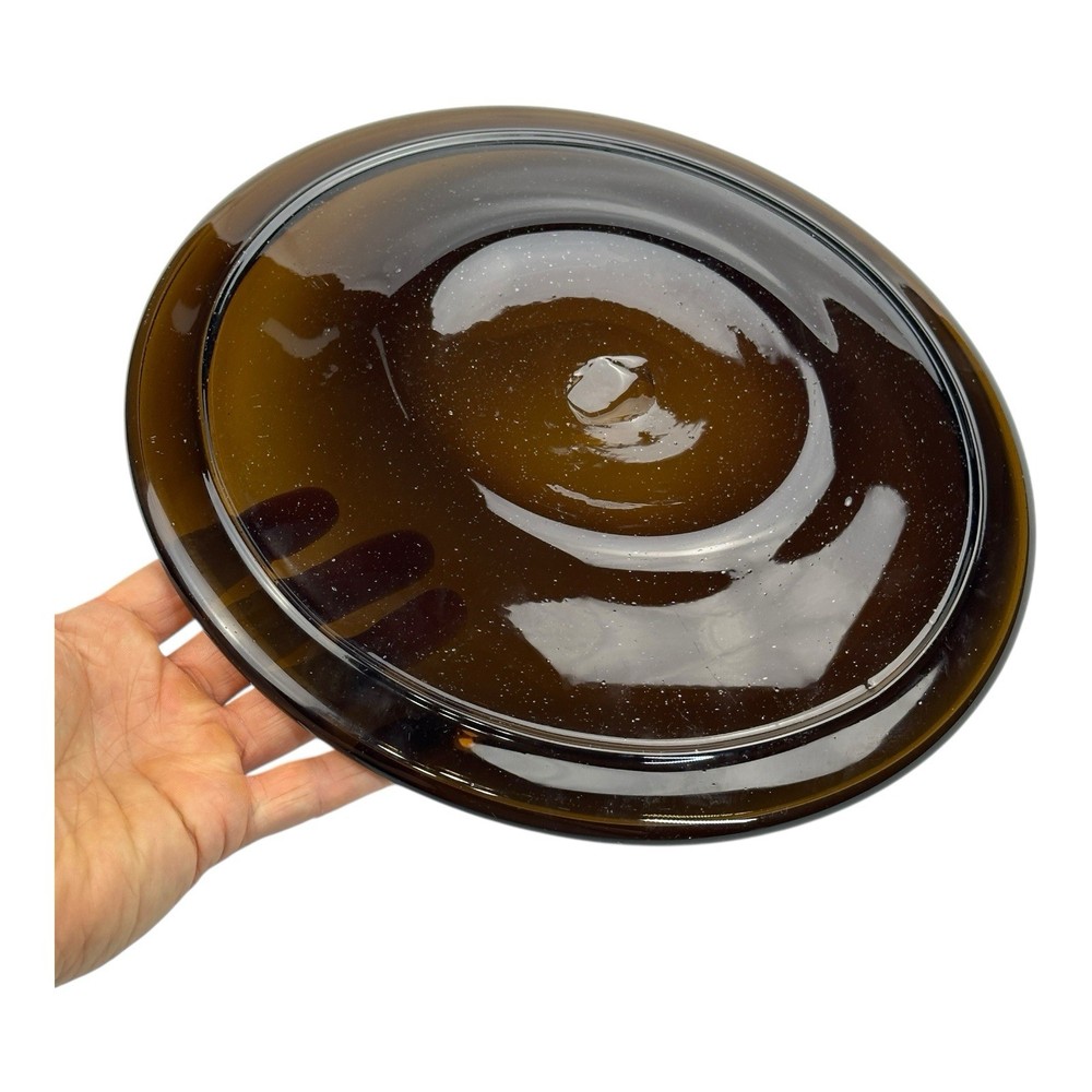 Early Jan Barboglio Etched Wheat Pattern Rare Dinner Plate Charger, 12”